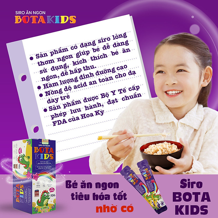 Siro Tăng Cân Bota Kids - Hỗ Trợ Bé Chính hãng Ưu đãi - Hình ảnh 3