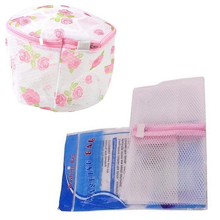 Combo 1 túi giặt tròn và 1 túi giặt vuông