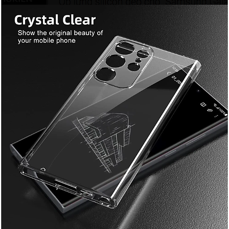 Ốp lưng silicon dẻo cho Samsung Galaxy S23 / Galaxy S23+ / Galaxy S23 Plus / Galaxy S23 Ultra hiệu Ultra Thin trong suốt mỏng 0.6mm độ trong tuyệt đối chống trầy xước - Hàng nhập khẩu