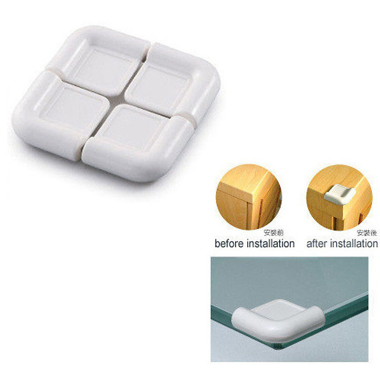 Bộ 4 Nút Nhựa Chặn Góc Bàn Kuku Chính hãng Ưu đãi - Hình ảnh 3