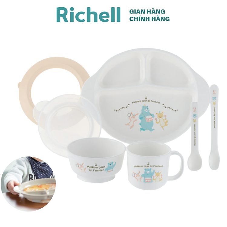 Tham Khảo tại ConCung: Bộ đồ ăn dặm Richell Nhật Bản 7 món , nhận ngay nhiều Ưu đãi