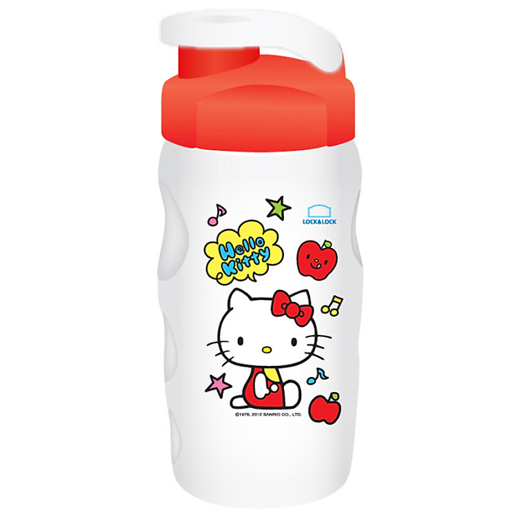 Bình Nước Thể Thao Cho Bé Lock&Lock Hello Kitty HPP726-AKT