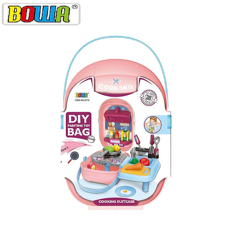 Mua Bộ đồ chơi nấu ăn BOWA 46 chi tiết Chính hãng Ưu đãi - Hình ảnh 2