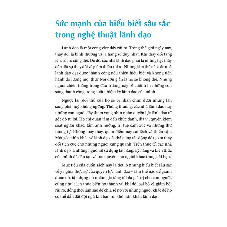 Lãnh Đạo Thông Thái Thành Công Lâu Dài - Ảnh 6