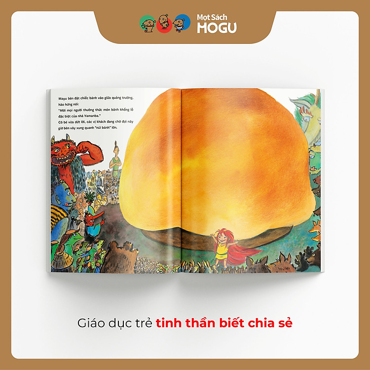 Truyện Ehon bé 3-4-5 tuổi - Chiếc bánh khổng lồ của Mayu - Ảnh 3
