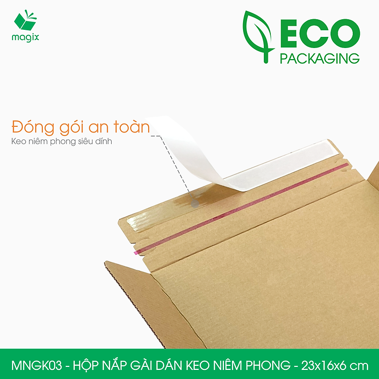 Hộp Carton Nắp Gài Hồng Có Keo Niêm Phong (100 hộp) - Ảnh 5