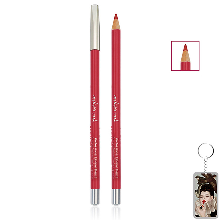 Chì Kẻ Môi Quyến Rũ Mik@Vonk Professional Lipliner Pencil Hàn Quốc #09 Màu đỏ tặng kèm móc khoá - 1 cây