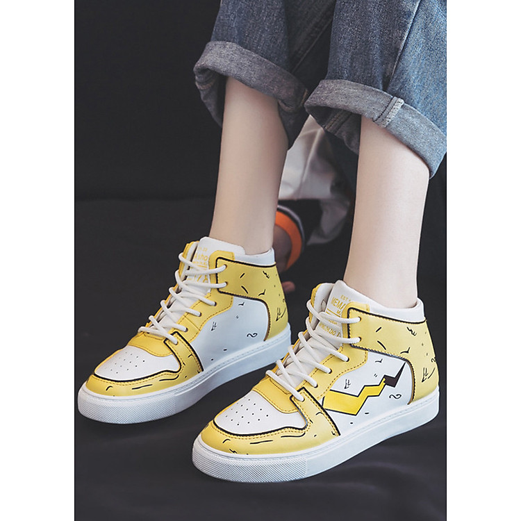 Giày Thể Thao Nữ Cao Cổ Hot Trend D2547