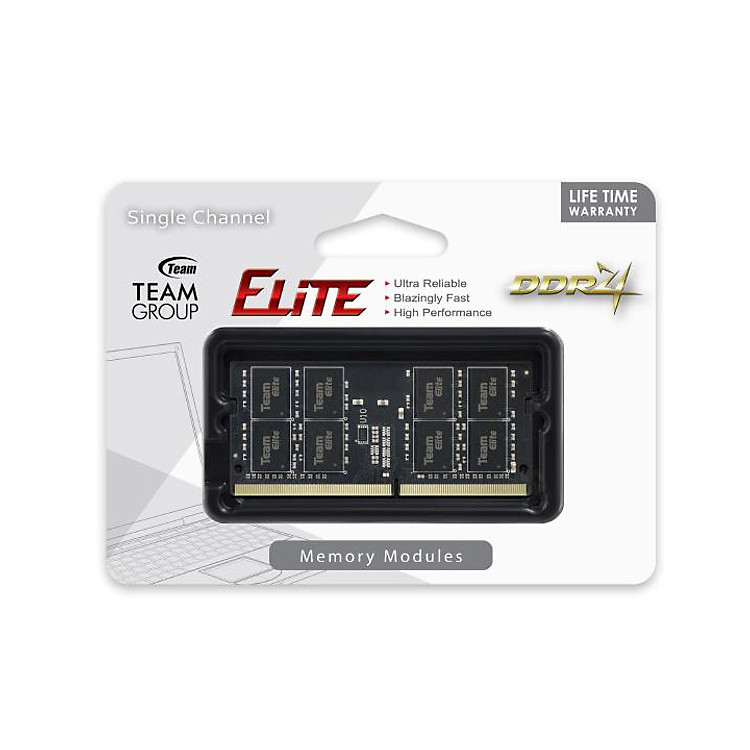 Ram LAPTOP TEAMGROUP Elite 4GB DDR4 (2400MHz) - Hàng Chính Hãng
