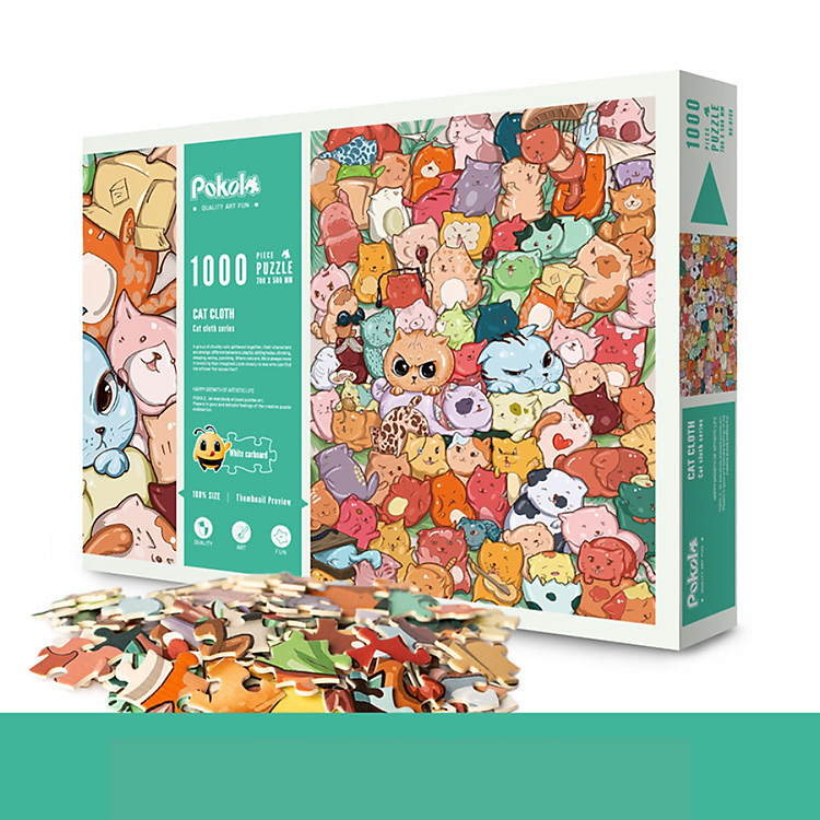 Mua tại MyKingdom: Bộ xếp hình Pokolo 1000 mảnh mèo chó - Ngập tràn khuyến mãi