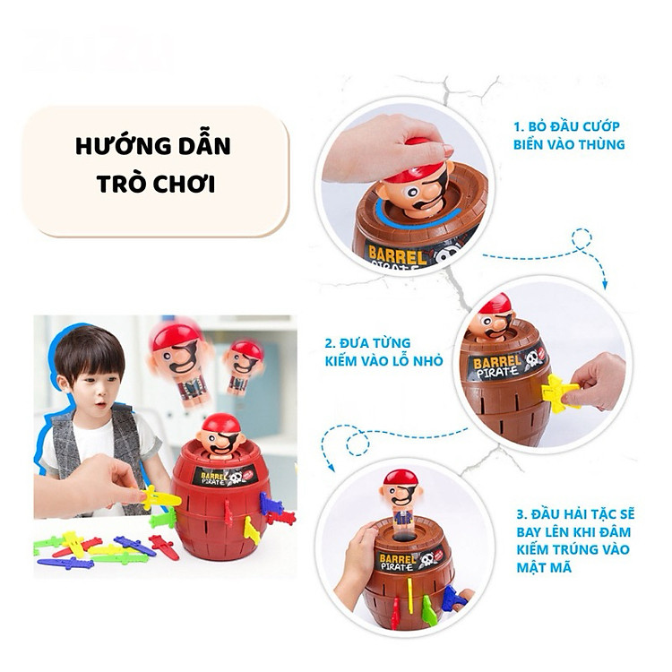 Trò Chơi Đâm Hải Tặc Hộp Lớn Chính hãng Tiết kiệm - Hình ảnh 3