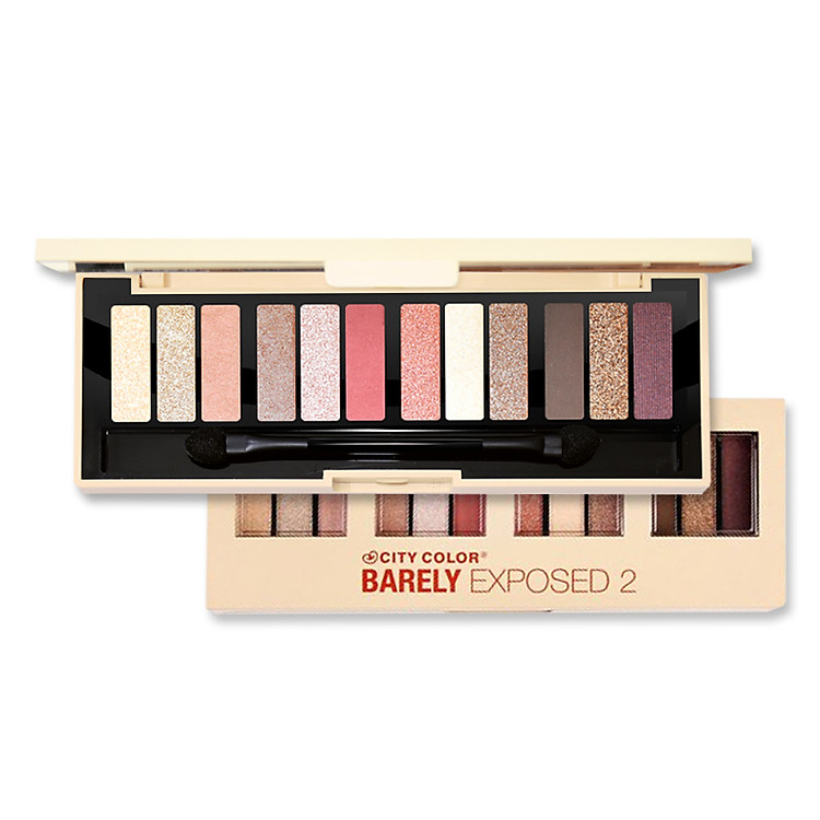 Bảng phấn mắt 12 màu City Color Barely Exposed 2
