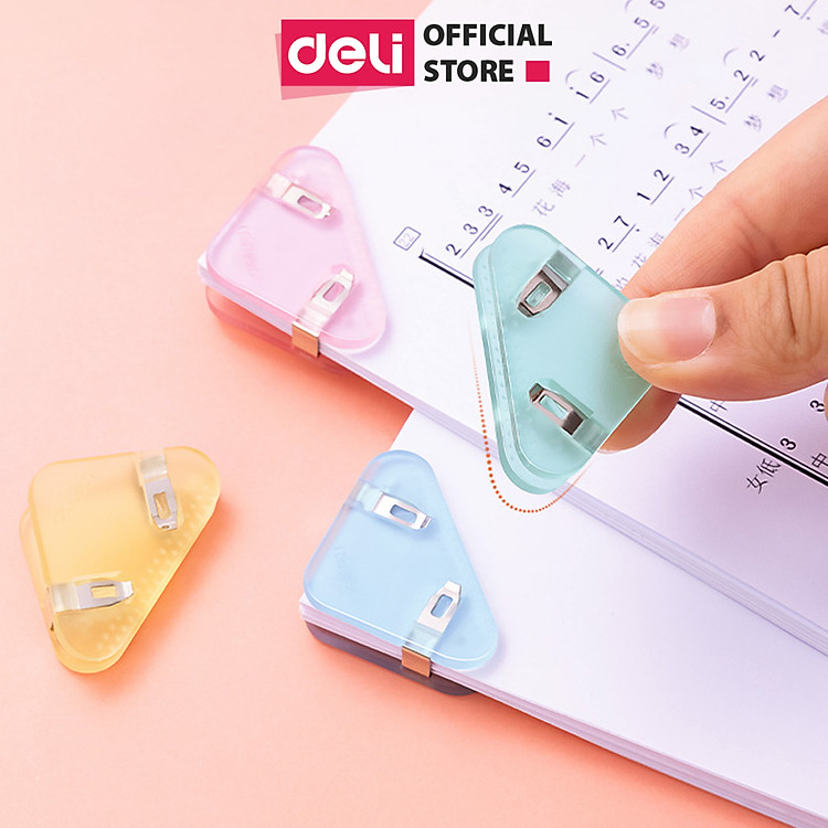 Kẹp Tài Liệu Tam Giác Deli (1 chiếc)