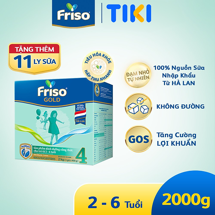 Sữa Bột Friso Gold 4 Hộp 2KG Giá tốt - Hình ảnh 3