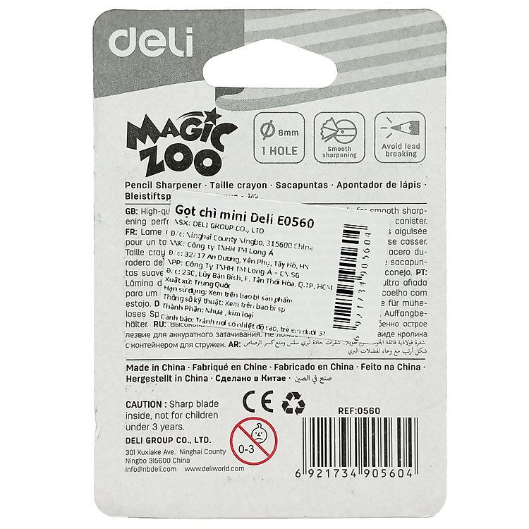 Chuốt Chì Mini Deli 560 - Hình Thỏ (Màu Hồng) - Ảnh 5