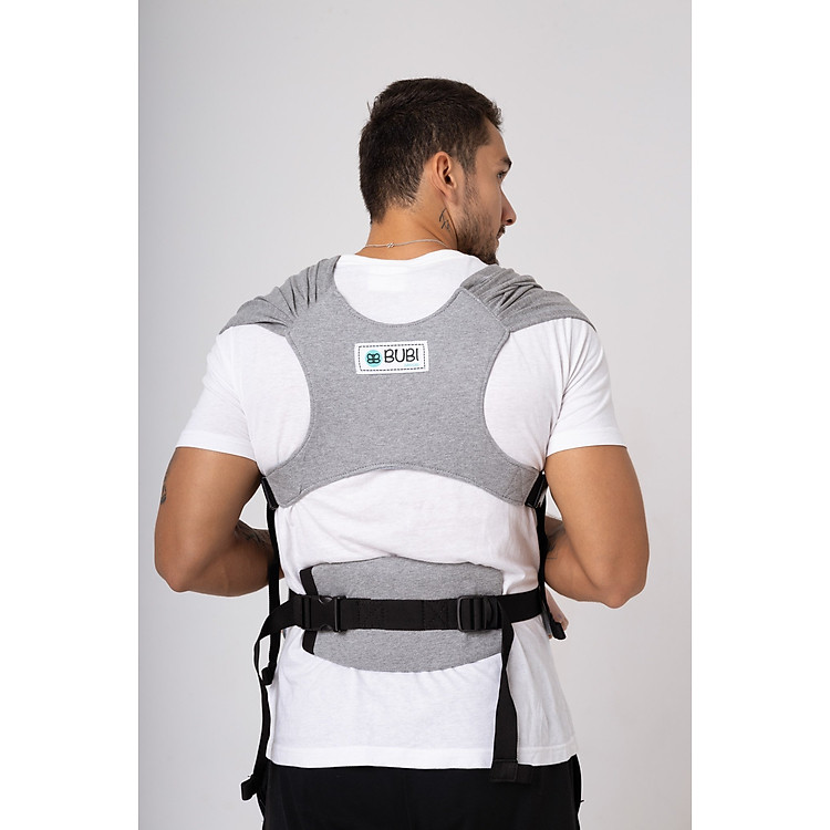 Địu vải BUBI Gen 3 - Xám Tiêu Chính hãng Ưu đãi - Hình ảnh 4