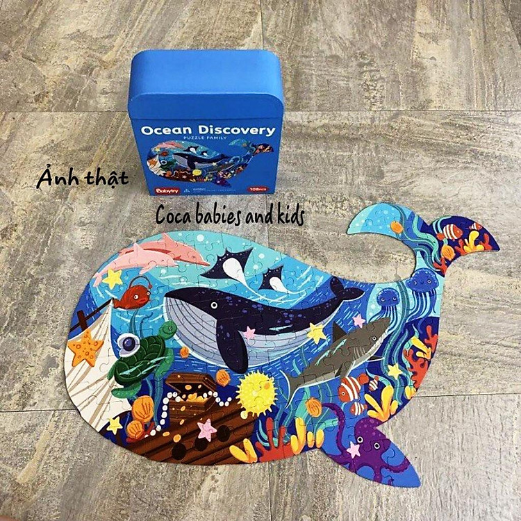 Trò chơi ghép hình cho bé (puzzle) đa dạng chủ đề (phong cảnh, con vật, hoạt hình), phù hợp với bé từ 3 4 5 tuổi