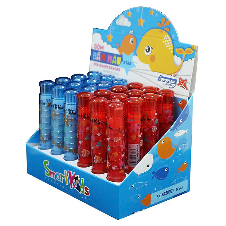 Gôm Bấm Màu Ngôi Sao Smart Kids SK-ER2002 - Ảnh 2