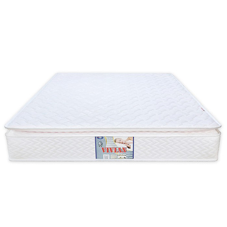 Nệm Lò Xo 3 Viền VIVIAN Cao Cấp - Vải Gấm Danmask Có Chần