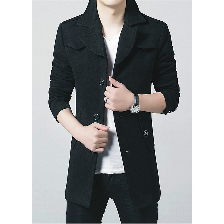 Áo khoác dạ nam dáng lửng AKD02