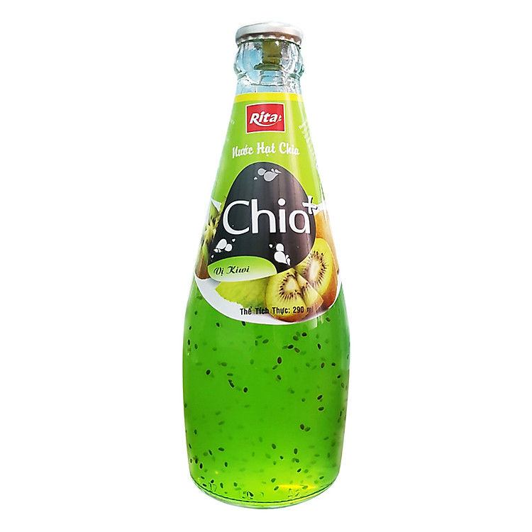 Nước Ép Trái Cây Hạt Chia vị Kiwi CHIA+ 290ml x1 Chai