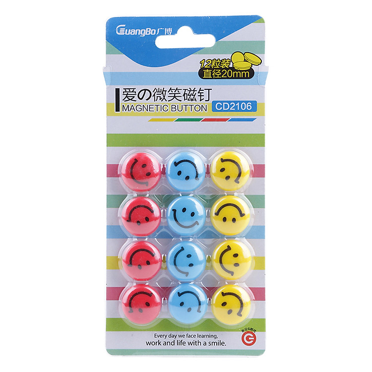 Vĩ 12 Nam Châm Mặt Cười 20mm (2106)