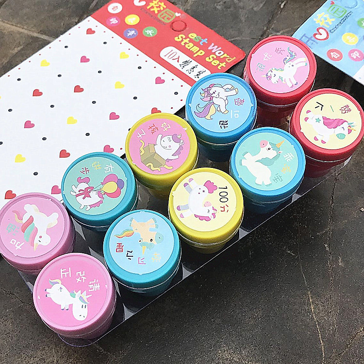 Con dấu hình tròn đồ chơi cho bé My Little Pony Combo 10 chiếc