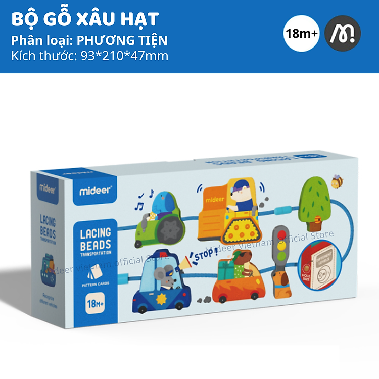 Hạt Luồn Montessori Mideer cho Bé Chính hãng Tiết kiệm - Hình ảnh 3