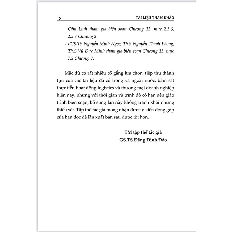Giáo trình Quản trị hoạt động Logistics và thương mại doanh nghiệp (Tập 14) - Ảnh 5