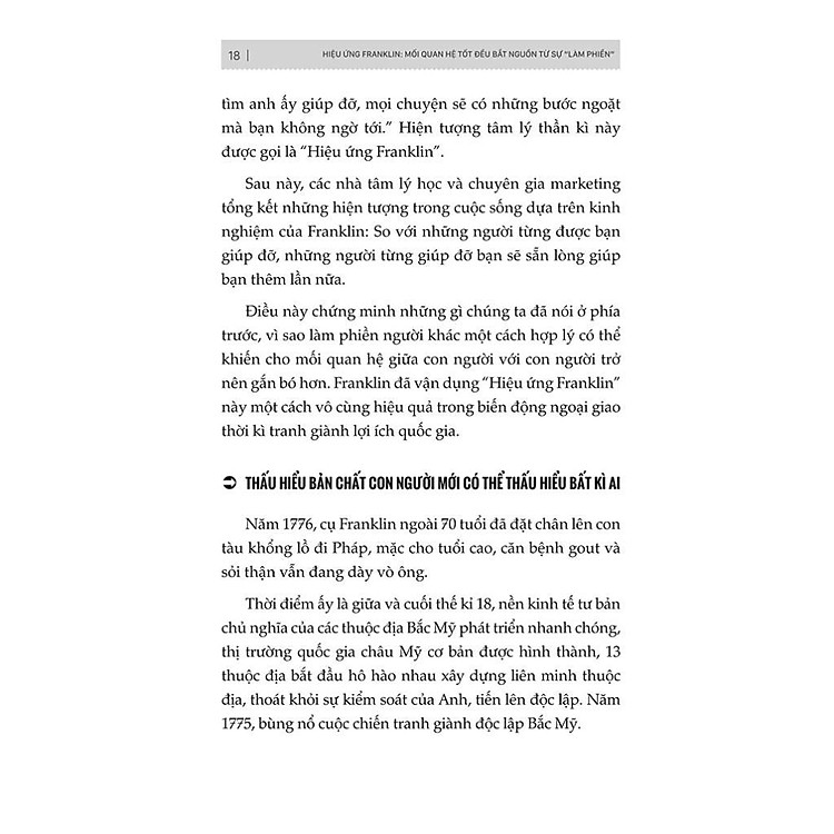 Hiệu Ứng Franklin - Mối Quan Hệ Tốt Đều Bắt Nguồn Tự Sự Làm Phiền - Ảnh 6