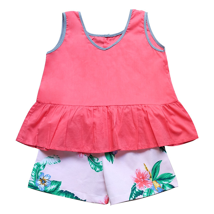 Set Quần Short Áo Sát Nách Bé Gái Cuckeo kids