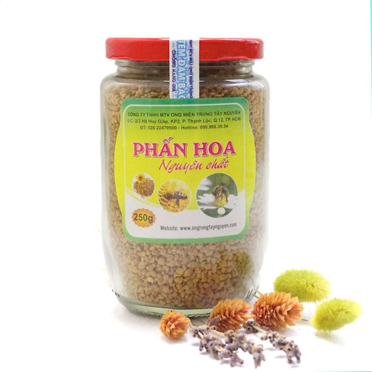 Phấn hoa nguyên chất Ong Rừng Tây Nguyên (250g)