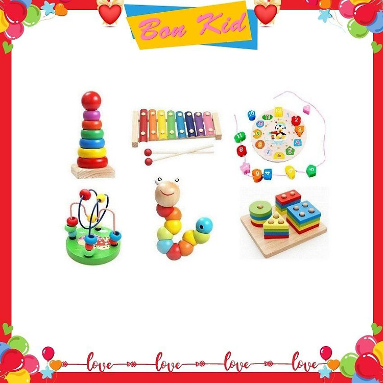 Combo 6 Đồ Chơi Gỗ Phát Triển Trí Tuệ Chính hãng Giá tốt - Hình ảnh 4