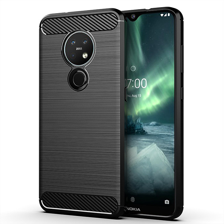 Ốp Lưng Dẻo Dành Cho Nokia 7.2 Vân Xước Chống Sốc-Handtown- Hàng Chính Hãng