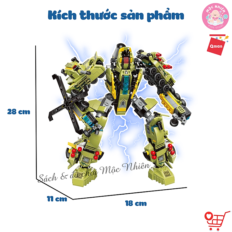 Đồ Chơi Lắp Ráp Qman 41108 - Biệt Đội Chính hãng Giá tốt - Hình ảnh 3