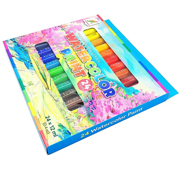 Hộp 24 Tuýp Màu Vẽ Nước 12ml Colormate - Ảnh 7