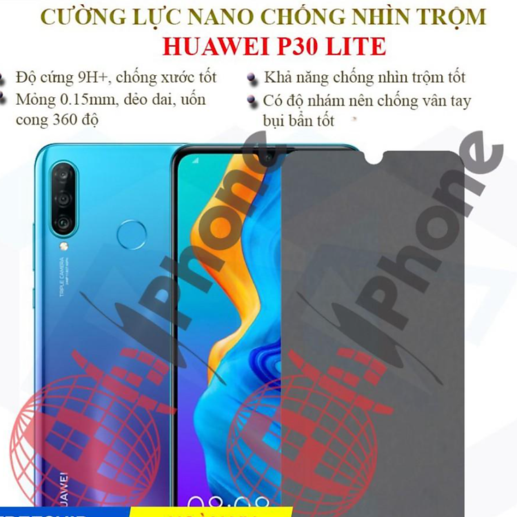 Dán chống nhìn trộm dành cho Huawei P30 Lite - Dán Cường lực dẻo nano