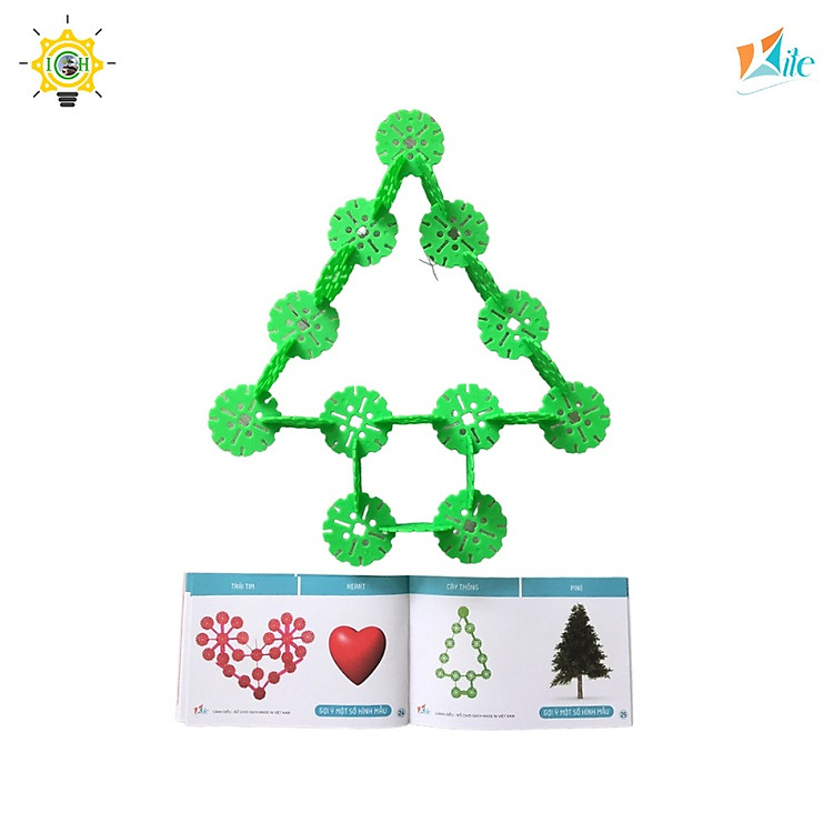 Đồ chơi Xếp Hình Bông Hoa KITE 1104 Chính hãng Giá rẻ - Hình ảnh 5