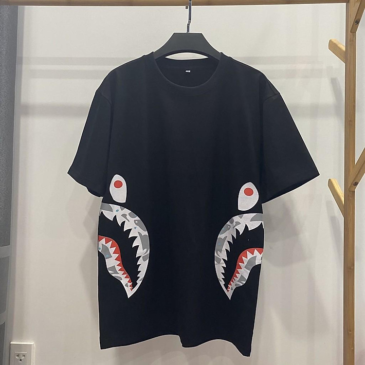 Áo thun Bape Shark Cá Mập in hông cực đẹp - Áo Bape cá mập hông áo