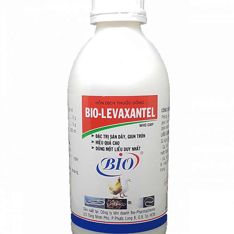 Dung dịch sổ giun lãi cho chim cảnh gà đá Levaxantel 60ml