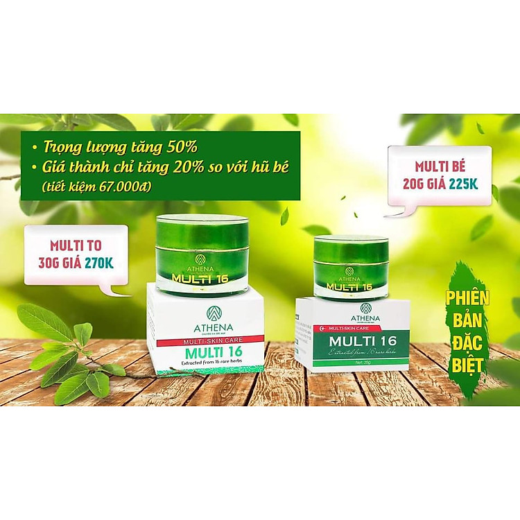 Kem multi 16 hũ to 30g Athena Chính hãng Ưu đãi - Hình ảnh 5