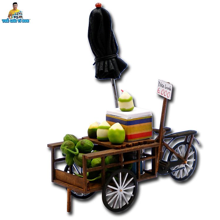 Mua tại MyKingdom: Mô Hình Xe Hàng Rong Gỗ Nhỏ - Ngập tràn khuyến mãi