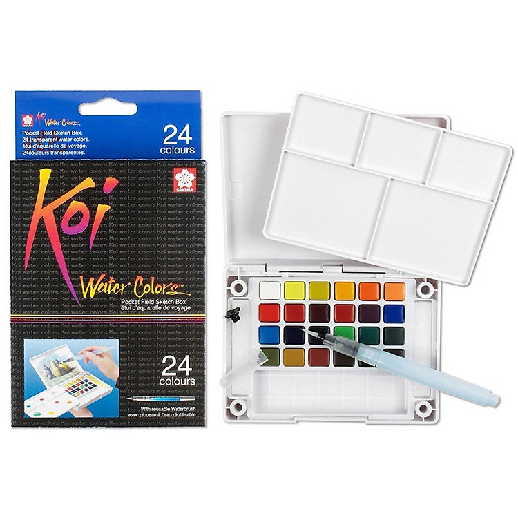 Màu nước nén Koi Water Colors 24 màu