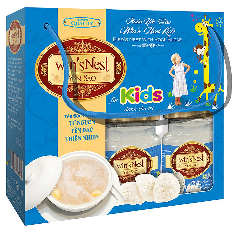 Nước Yến Sào win'sNest Kids 6 lọ/lốc dành cho trẻ trên 1 tuổi (combo 2 lốc)