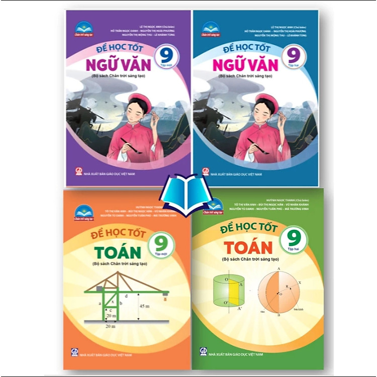 Combo Để Học Tốt Toán + Ngữ Văn 9 – Tập 1 + 2