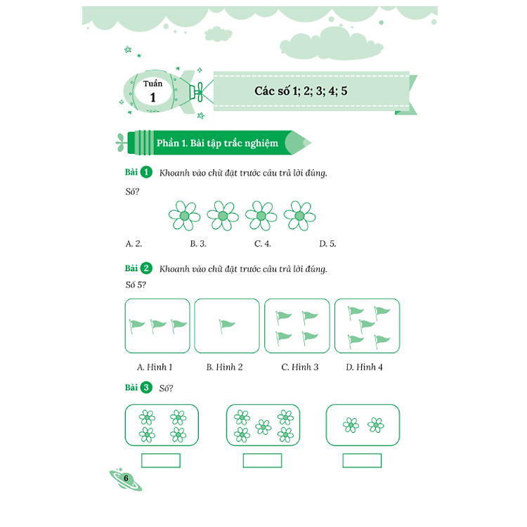 Combo Bài Tập Bổ Trợ Nâng Cao Toán Lớp 1 – Tập 1 + 2 - Ảnh 5