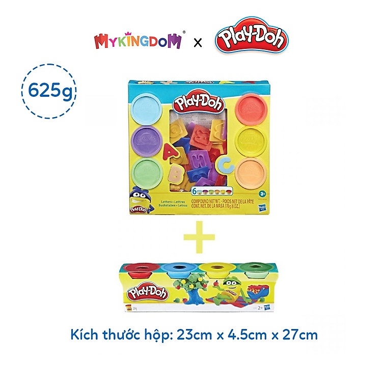 Combo Đồ Chơi PLAYDOH Khuôn Chữ Cái Chính hãng Ưu đãi - Hình ảnh 2