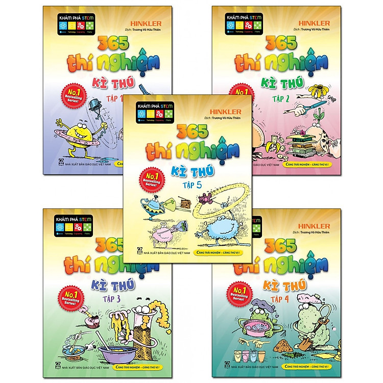 365 Thí Nghiệm Kì Thú - Combo 5 quyển