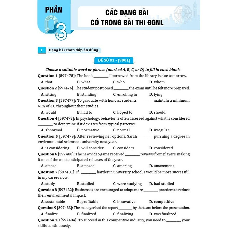 Bộ đề đánh giá năng lực Tiếng Anh ôn thi ĐGNL 2025 - Ảnh 3