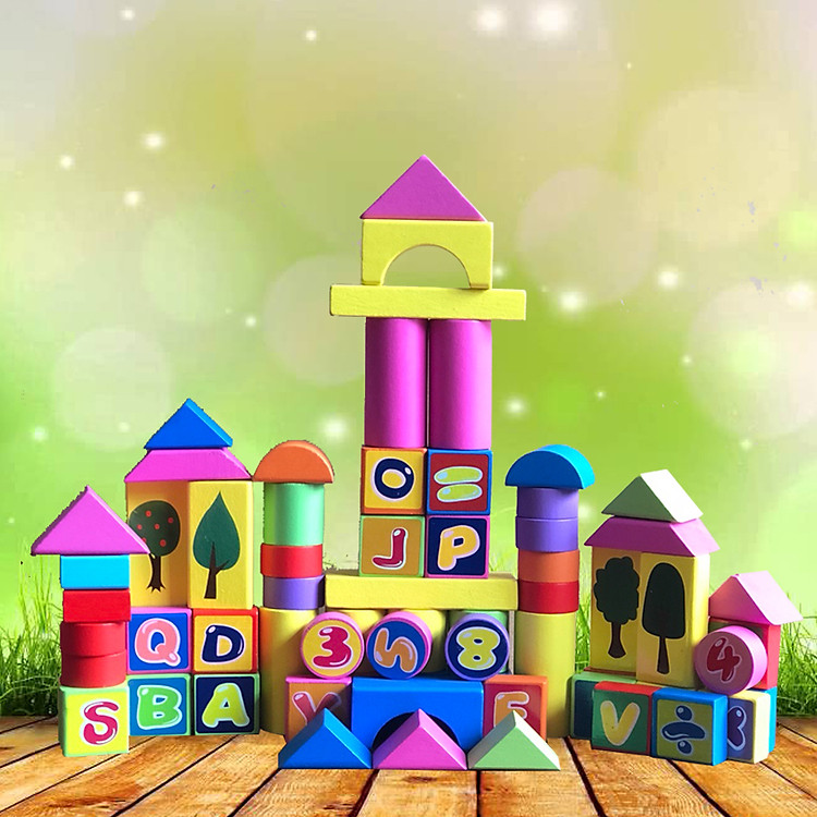 Bộ Đồ Chơi Xếp Khối Bằng Gỗ 75 Chi Tiết Giúp Bé Sáng Tạo